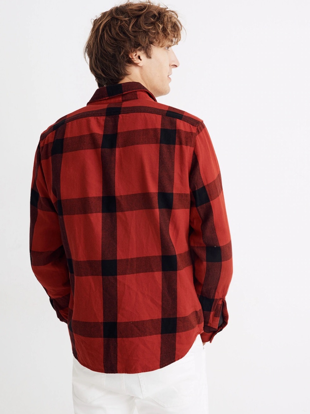 Madewell Heavyweight Twill Long-Sleeve Workshirt in Windowpane M